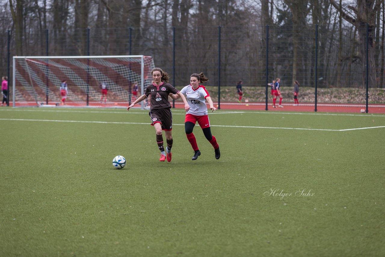 Bild 424 - B-Juniorinnen Walddoerfer - St.Pauli : Ergebnis: 4:1